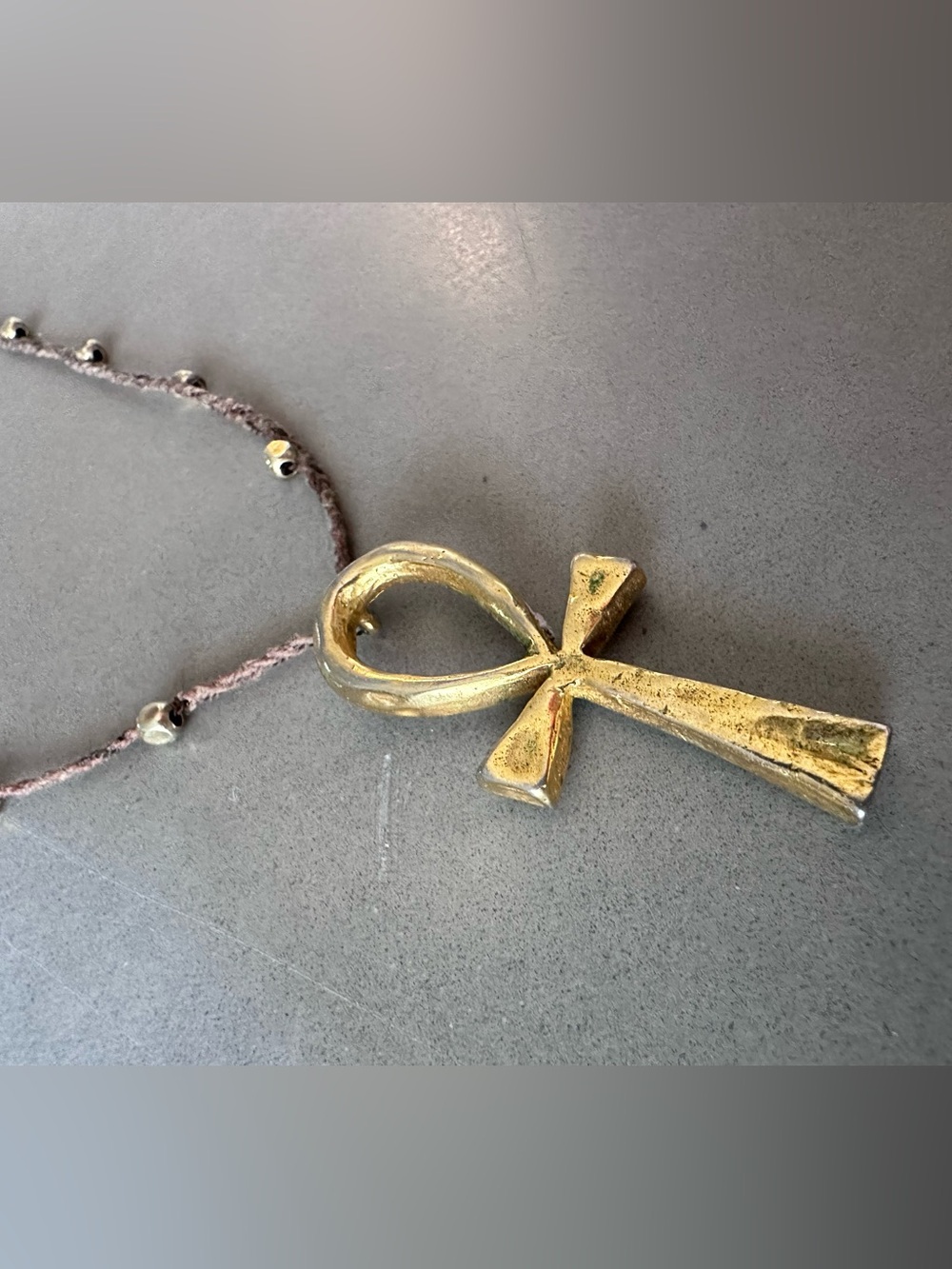 Gold Ankh Pendant Necklace - Women Accessories
